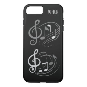 Coque iPhone 8 Plus/7 Plus Boîtes de téléphone monogramme personnalisées Note