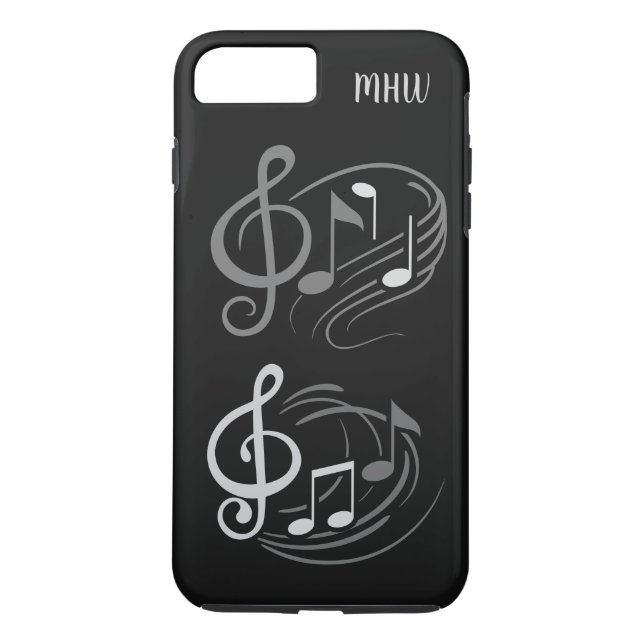 Coques Case-Mate iPhone Boîtes de téléphone monogramme personnalisées Note (Dos)