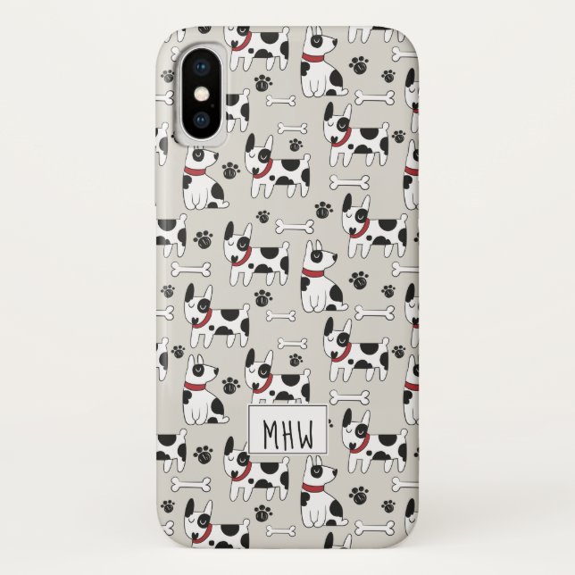Coques Case-Mate iPhone Boîtes de téléphone monogramme personnalisées pour (Dos)