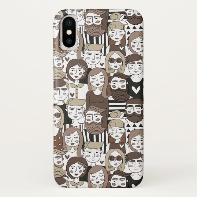 Coques Case-Mate iPhone Boîtes de téléphone Motif Hipster (Dos)