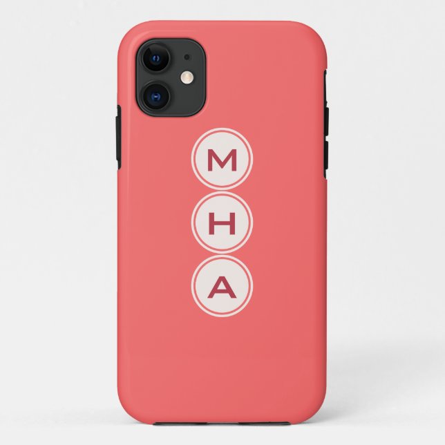 Coques Case-Mate iPhone Boîtes monographiques et de téléphone couleur pers (Dos)