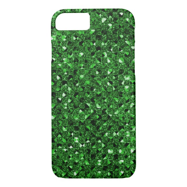 Coques Case-Mate iPhone Boîtes téléphoniques à effet Séquin vert (Dos)