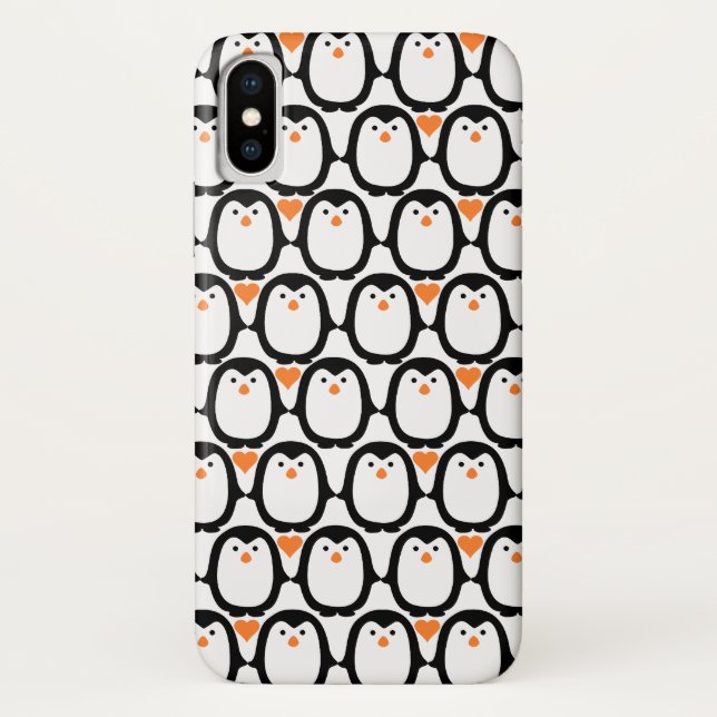 Coques Case-Mate iPhone Boîtes téléphoniques Penguin Love (Dos)