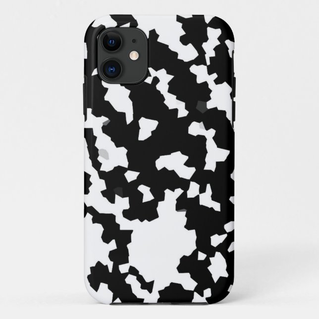Coques Case-Mate iPhone Boîtier Abstrait Camouflage noir et blanc (Dos)
