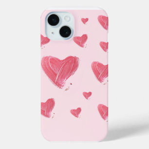 Coque Case-Mate iPhone Boîtier Apple Iphone 15 motif cœur rose