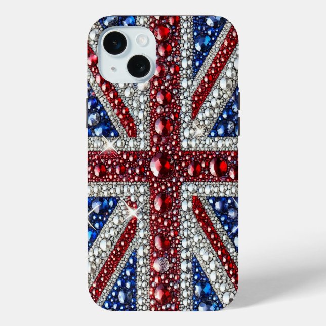 Coques Case-Mate iPhone Boîtier Apple iPhone 15 Plus, Couleurs Royaume-Uni (Verso)