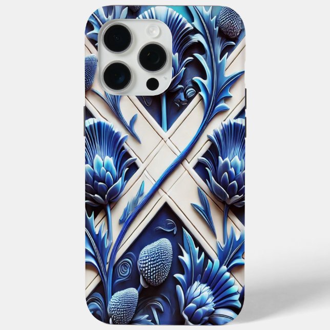 Coques Case-Mate iPhone Boîtier Apple iPhone 15 Pro Max, Chardon écossais (Verso)