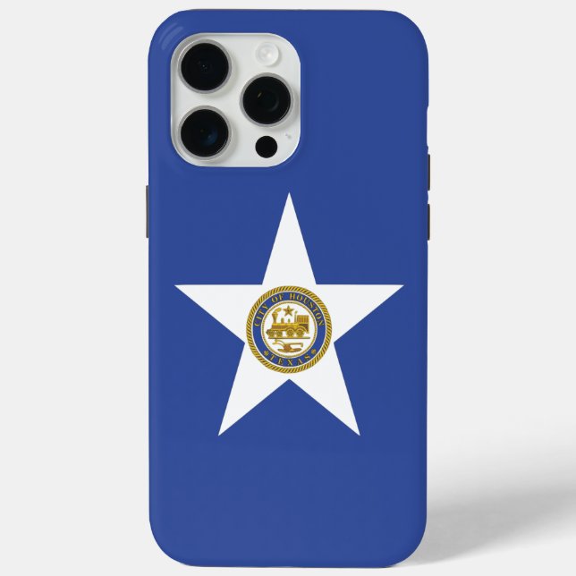 Coques Case-Mate iPhone Boîtier Apple iPhone 15 Pro Max, Drapeau de Housto (Verso)