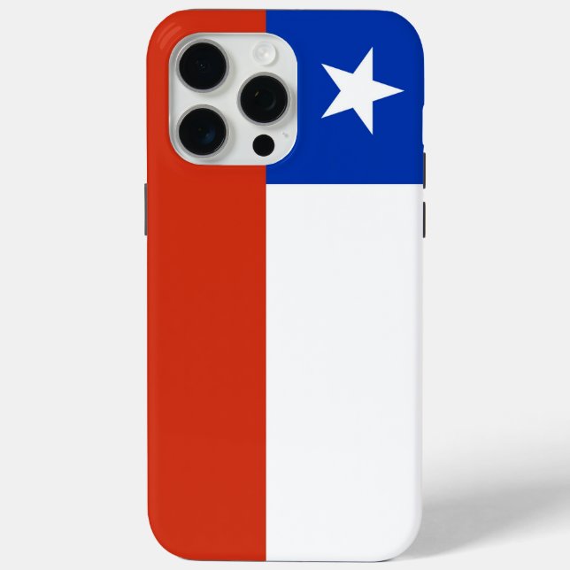 Coques Case-Mate iPhone Boîtier Apple iPhone 15 Pro Max, drapeau du Chili (Verso)