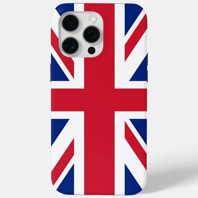 Coques Case-Mate iPhone Boîtier Apple iPhone 15 Pro Max, drapeau du Royaum (Verso)