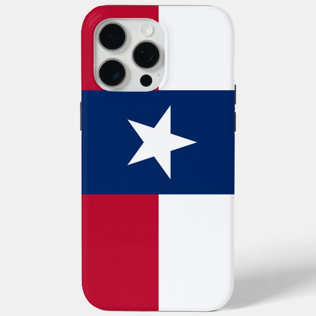 Coques Case-Mate iPhone Boîtier Apple iPhone 15 Pro Max, Drapeau du Texas (Verso)