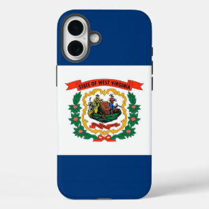 Coque Pour iPhone 16 Plus Boîtier Apple iPhone 16 Plus, drapeau de Virginie-