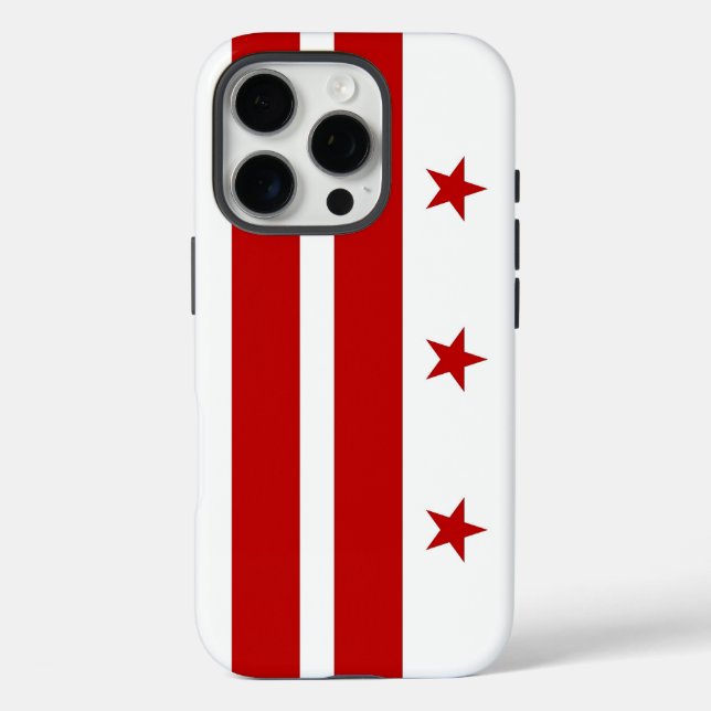 Coques Case-Mate iPhone Boîtier Apple iPhone 16 Pro, drapeau de Washington (Verso)