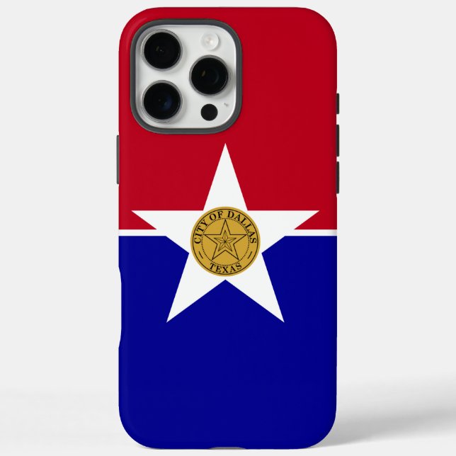Coques Case-Mate iPhone Boîtier Apple iPhone 16 Pro Max, drapeau de Dallas (Verso)