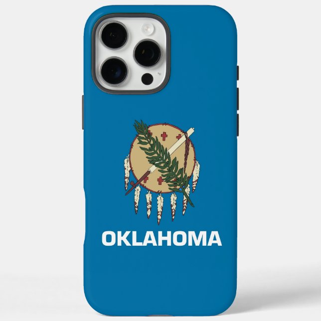 Coques Case-Mate iPhone Boîtier Apple iPhone 16 Pro Max, drapeau de l'Okla (Verso)