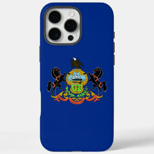Coque iPhone 16 Pro Max Boîtier Apple iPhone 16 Pro Max, drapeau de Pennsy