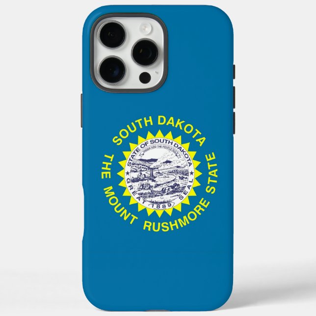 Coques Case-Mate iPhone Boîtier Apple iPhone 16 Pro Max, drapeau du Dakota (Verso)