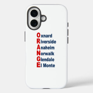 Coque Pour iPhone 16 Boîtier Apple iPhone 16 résistant CALIFORNIA TOUR