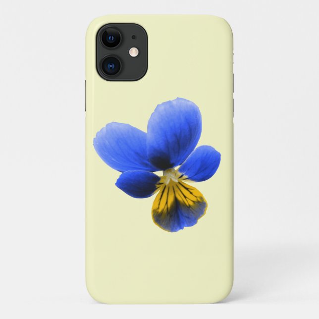 Coques Case-Mate iPhone Boîtier Blue Pansy iPhone 3 (Dos)