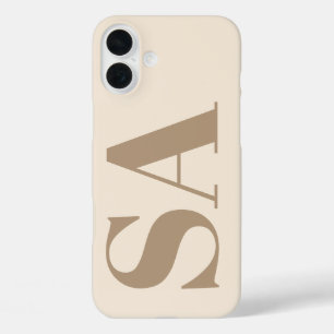 Coque Pour iPhone 16 Plus Boîtier Case-Mate à la mode blanc antique avec mon