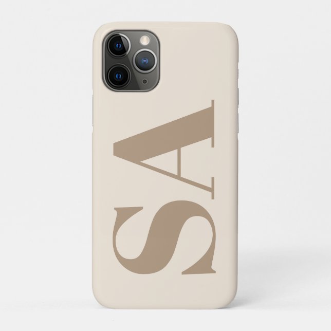 Coques Case-Mate iPhone Boîtier Case-Mate blanc antique tendance avec mono (Dos)