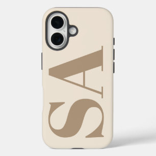 Coque Pour iPhone 16 Boîtier Case-Mate blanc antique tendance avec mono