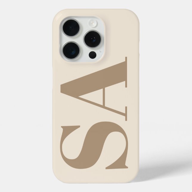 Coques Case-Mate iPhone Boîtier Case-Mate blanc antique tendance avec mono (Verso)