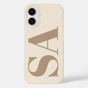 Coque Pour iPhone 16 Boîtier Case-Mate blanc antique tendance avec mono
