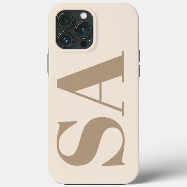 Coques Case-Mate iPhone Boîtier Case-Mate blanc antique tendance avec mono (Verso)