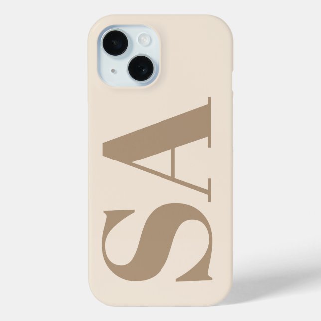 Coques Case-Mate iPhone Boîtier Case-Mate blanc antique tendance avec mono (Verso)
