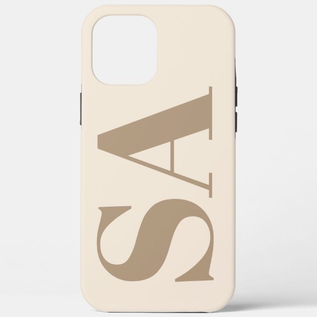 Coques Case-Mate iPhone Boîtier Case-Mate blanc antique tendance avec mono (Verso)