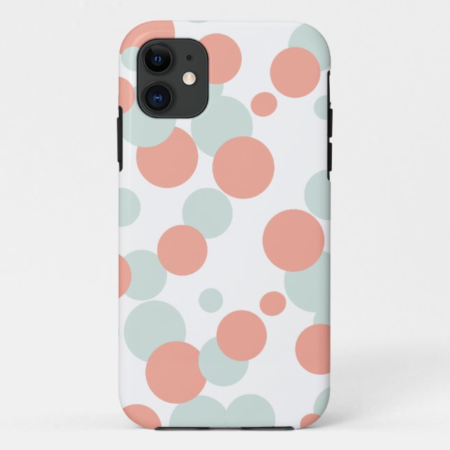 Coques Case-Mate iPhone Boîtier Coral & Mint Bubbles iPhone 5s (Dos)