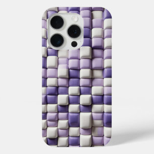 Coque Case-Mate iPhone Boîtier Cube Moderne 3D Violet et Blanc - Abstrait