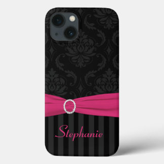 Etui iPhone Case-Mate Boîtier d'air iPad rayé noir gris rose