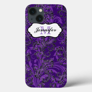Coque Case-Mate iPhone Boîtier d'air pour iPad Monogramme violet noir
