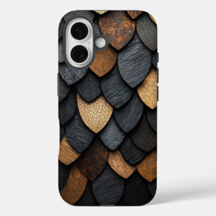 Coque Pour iPhone 16 Boîtier de téléphone à échelle de dragon
