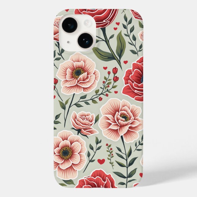 Coques Case-Mate iPhone boîtier de téléphone à fleurs (Verso)