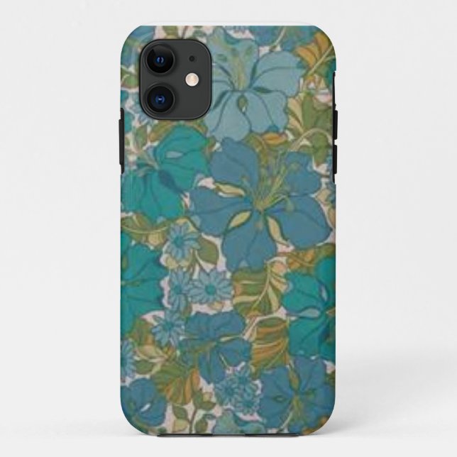 Coques Case-Mate iPhone Boîtier de téléphone à fleurs bleu (Dos)