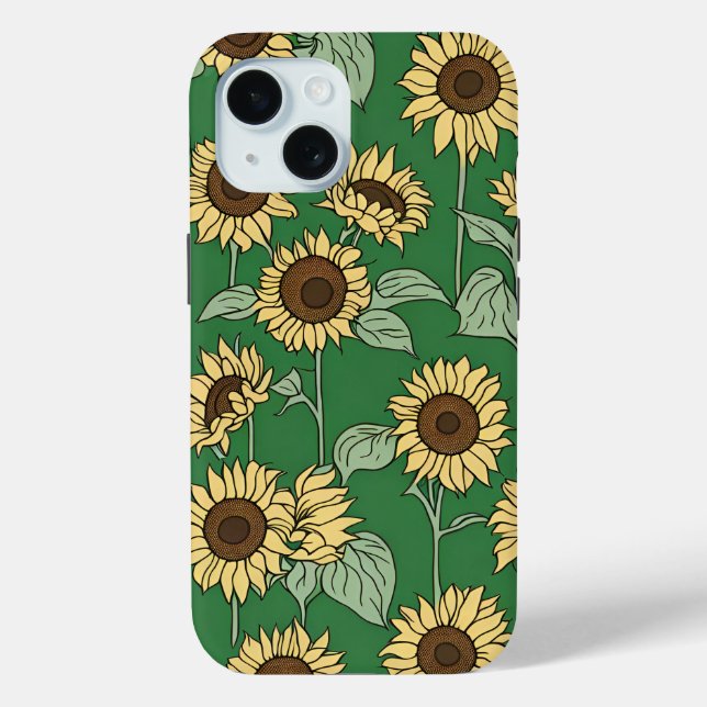 Coques Case-Mate iPhone Boîtier de téléphone à fleurs motif Sunflower (Verso)