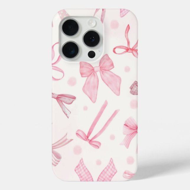 Coques Case-Mate iPhone Boîtier de téléphone à noeud rose (Verso)
