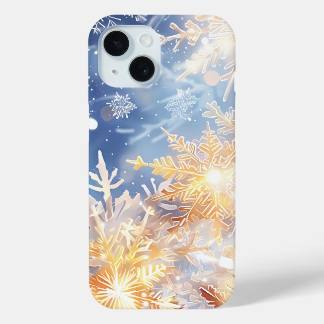 Coques Case-Mate iPhone Boîtier de téléphone à souffle de neige rayonnant (Verso)