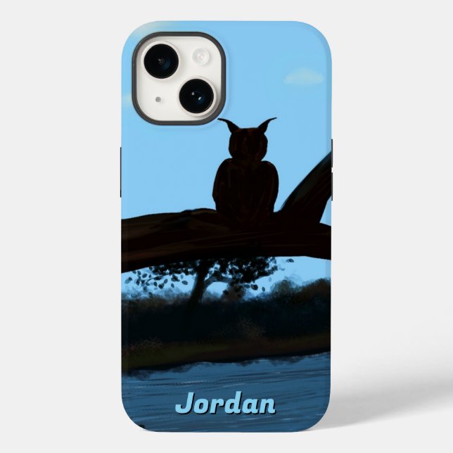 Coques Case-Mate iPhone Boîtier de téléphone Apple River Owl (Verso)