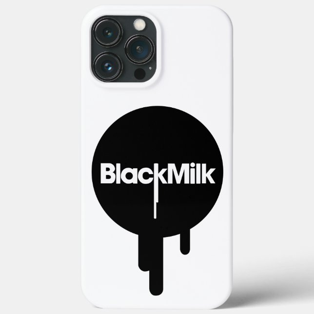 Coques Case-Mate iPhone Boîtier de téléphone au lait noir (Verso)