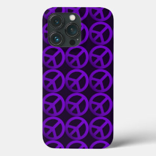 Coque Case-Mate iPhone Boîtier de téléphone avec signe de paix violet