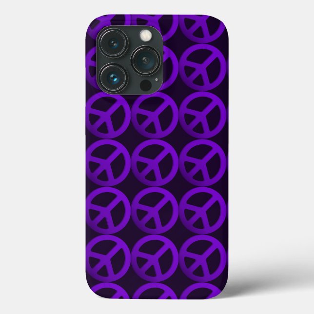 Coques Case-Mate iPhone Boîtier de téléphone avec signe de paix violet (Verso)