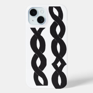 Coque Case-Mate iPhone Boîtier de téléphone Boucles d'encre monochrome