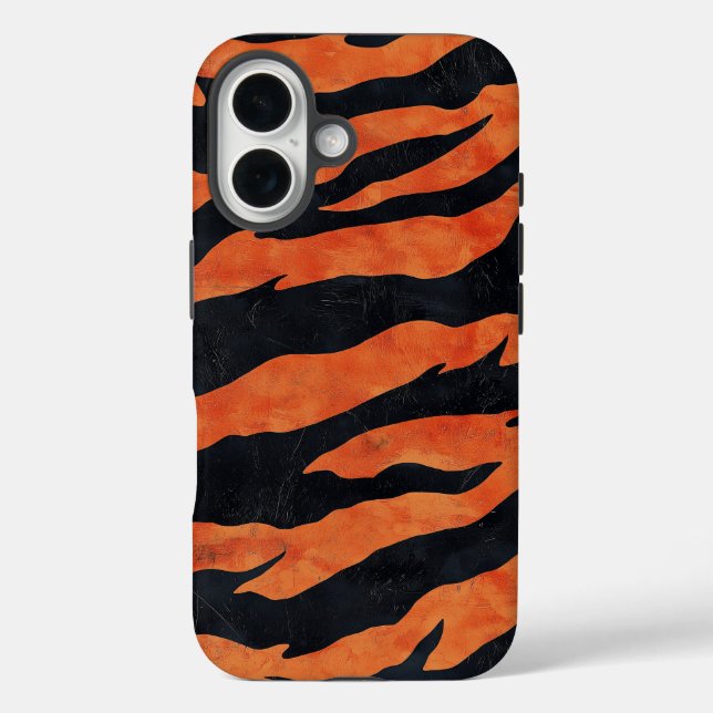 Coques Case-Mate iPhone Boîtier de téléphone Burling Orange & Black Tiger (Verso)