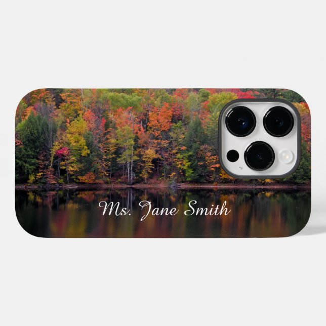 Coques Case-Mate iPhone Boîtier de téléphone cellulaire couleur automne (Verso (horizontal))