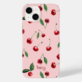 Coque Case-Mate iPhone Boîtier de téléphone Cherry personnalisé, rose