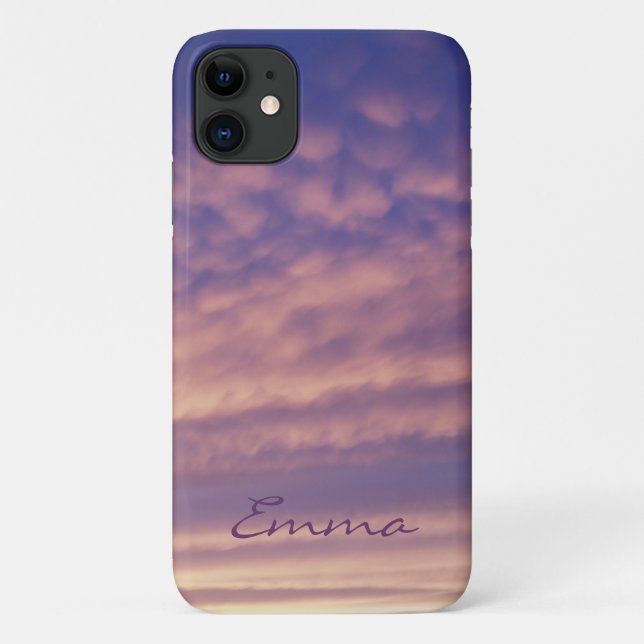 Coques Case-Mate iPhone Boîtier de téléphone Ciel rose et violet (Dos)